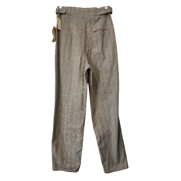 Vintage 90s Calvin Klein Sport Side Buckle Pant Size 10 Black White Plaid NEW - Picture 2 of 8